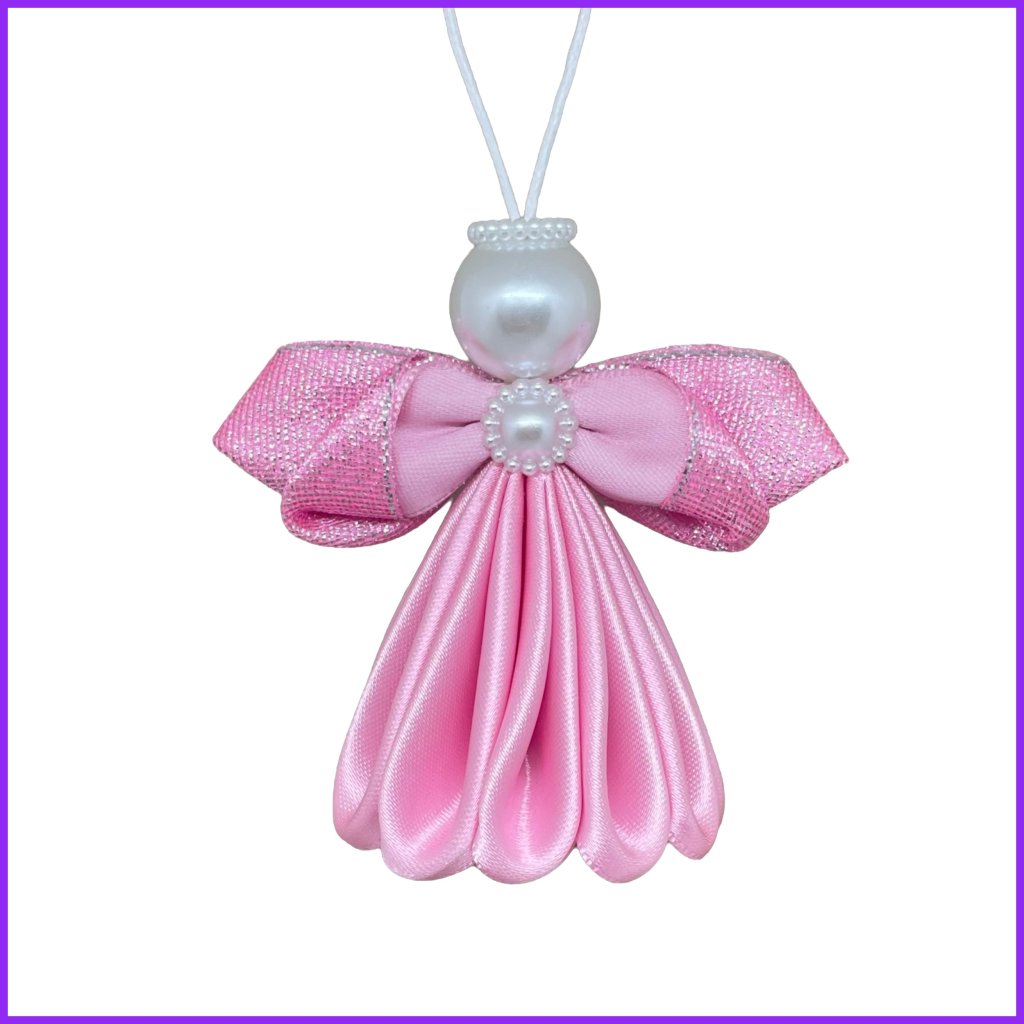 Angel kanzashi - light pink2