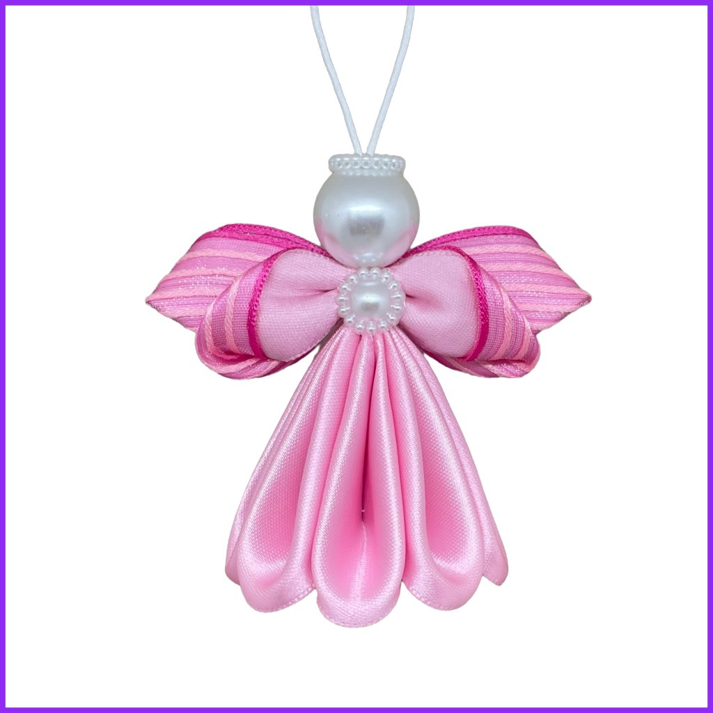 Angel kanzashi - light pink2