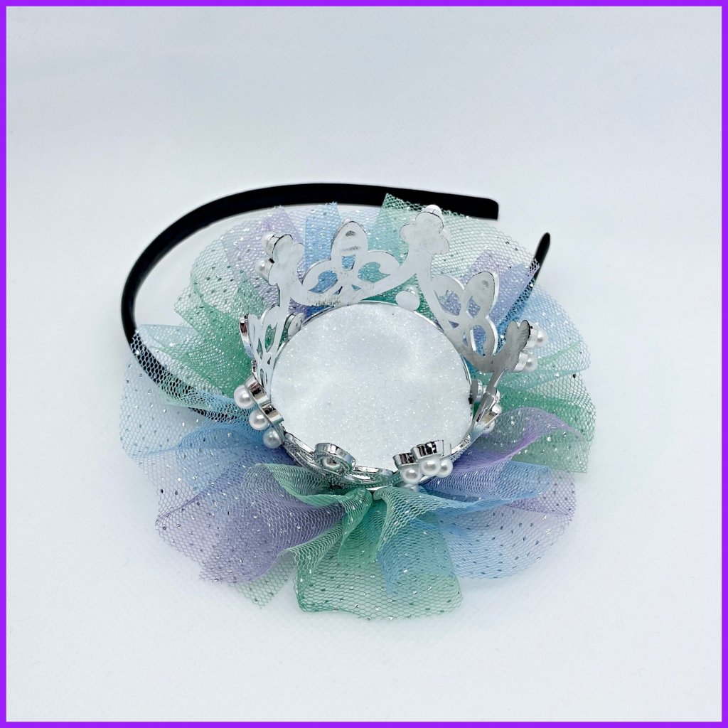 Headband with crown 2in1 - plastic