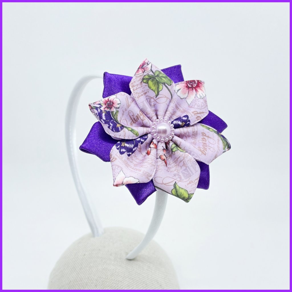 Headband with flower 2in1 - butterfly