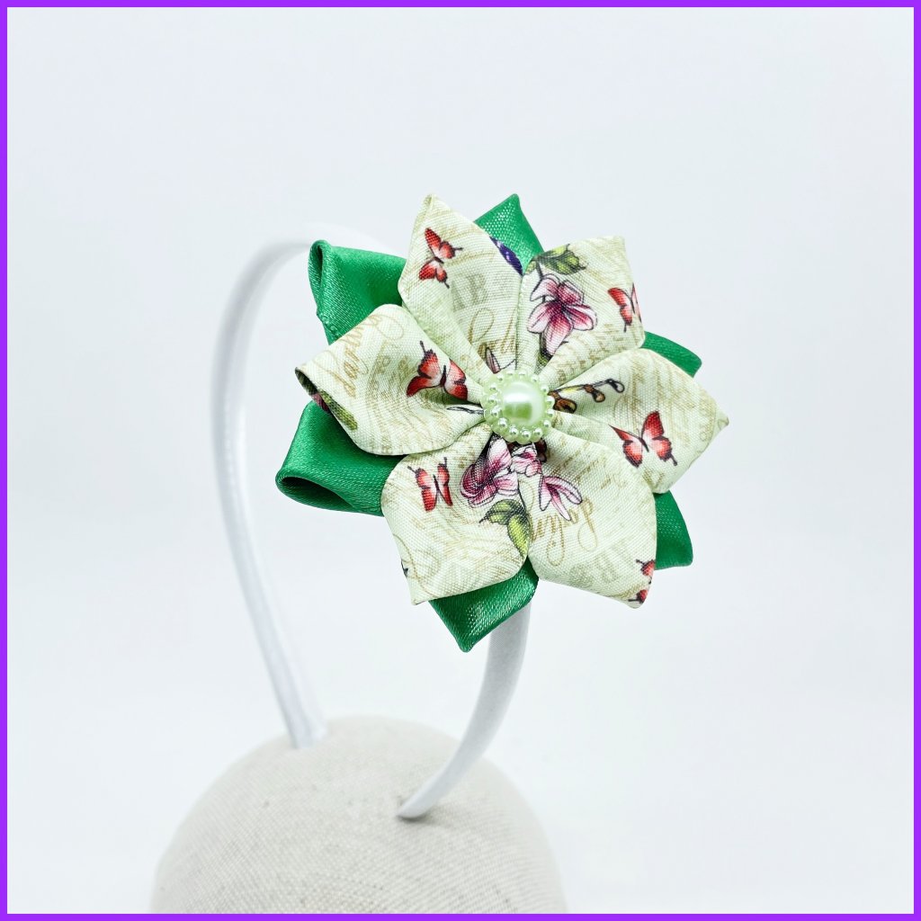 Headband with flower 2in1 - butterfly