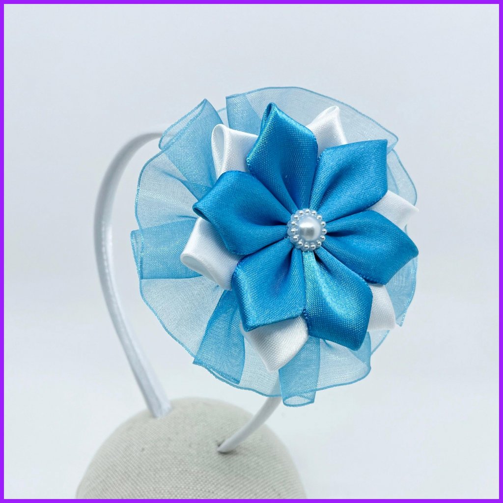 Headband with flower 2in1 - organza