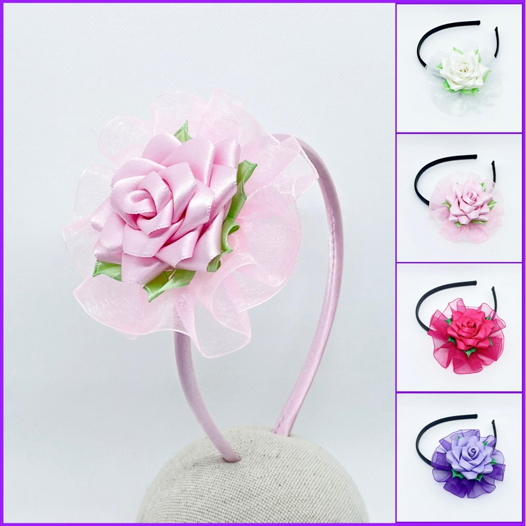 Headband with flower 2in1 - roses