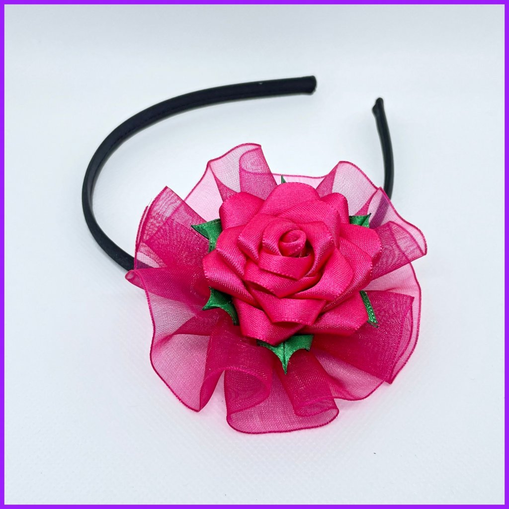 Headband with flower 2in1 - roses