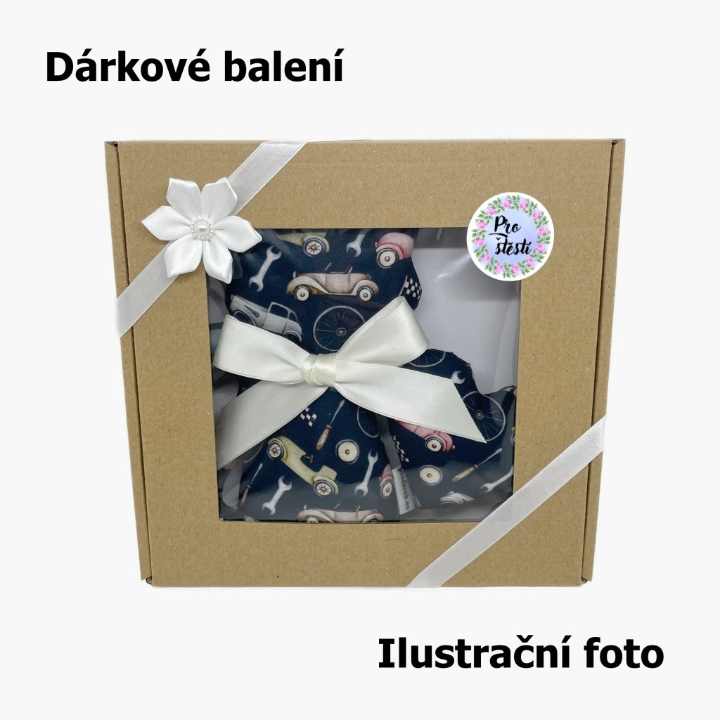Kočka s levandulí + přívěsek srdce - Retro auta