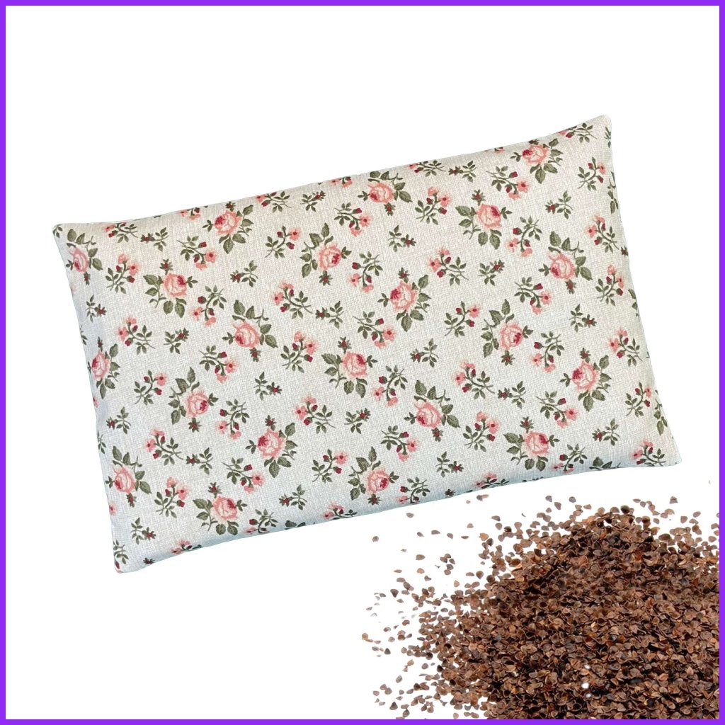 Heating pillow with buckwheat 27 x 17 - floral