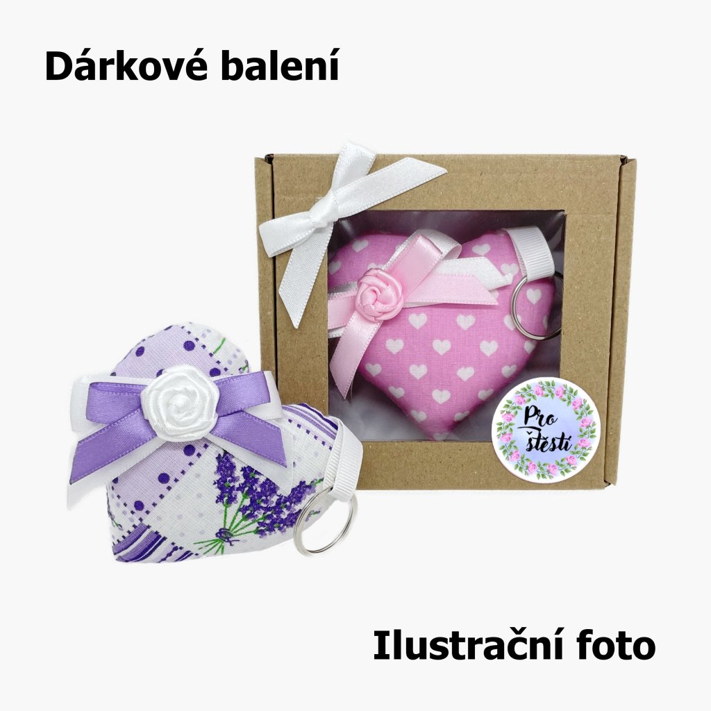 Přívěsek srdce s mašlí
