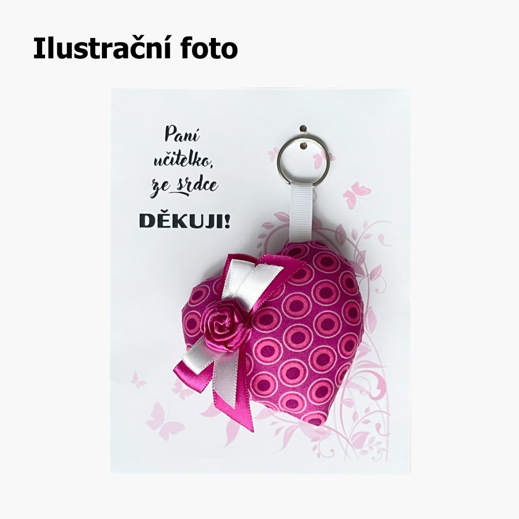 Přívěsek srdce s věnováním