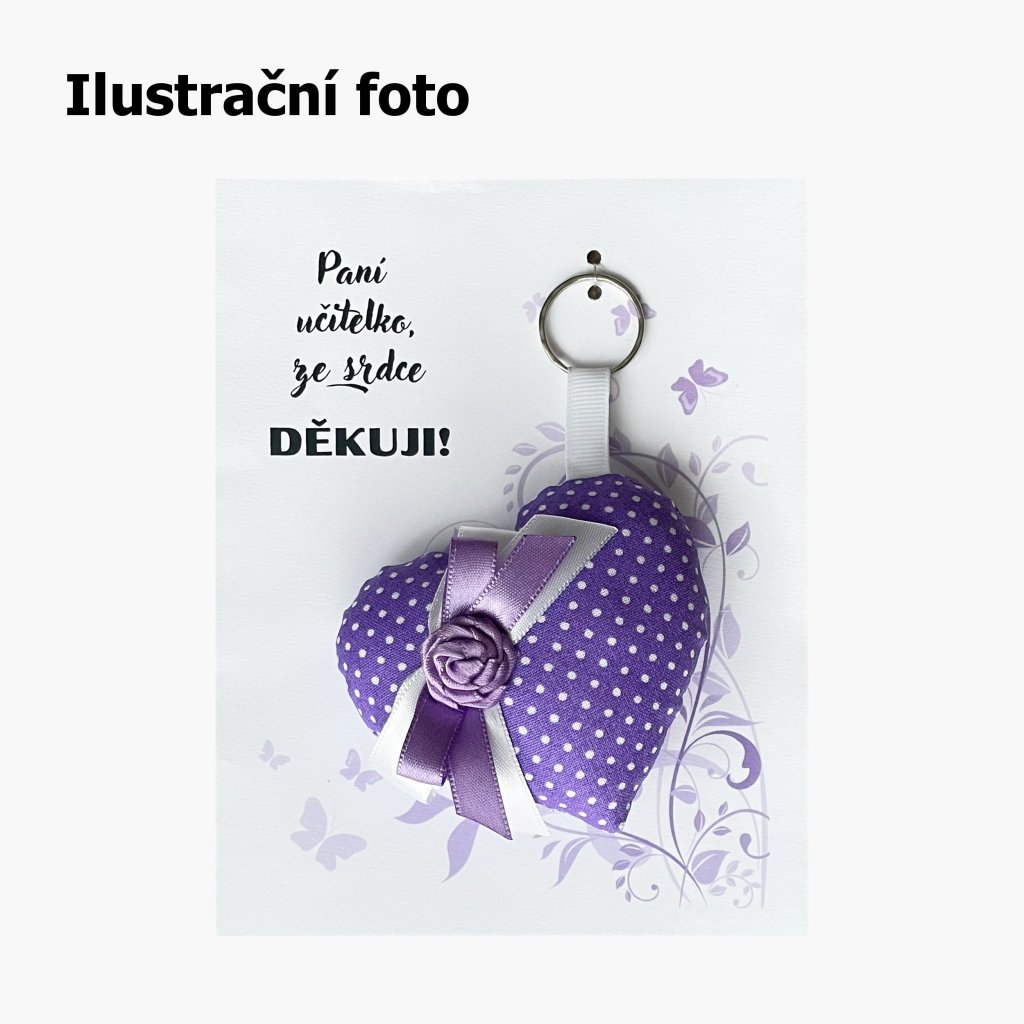 Přívěsek srdce s věnováním
