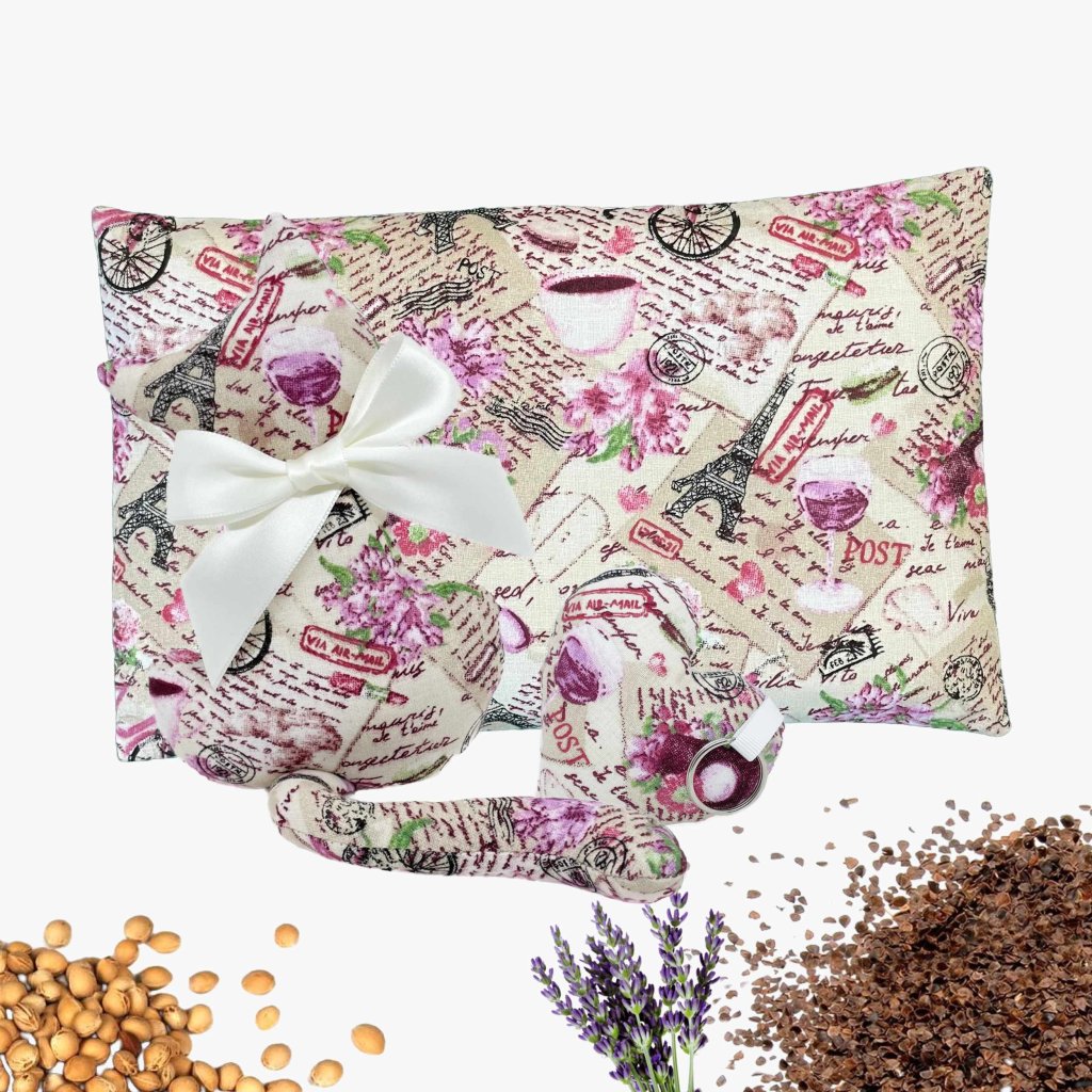 Set of cat and heating pad with lavender - Paris