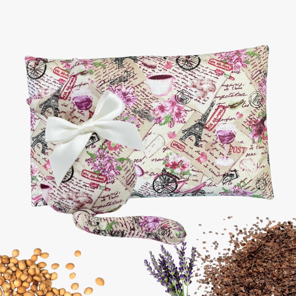 Set of cat and heating pad with lavender - Paris
