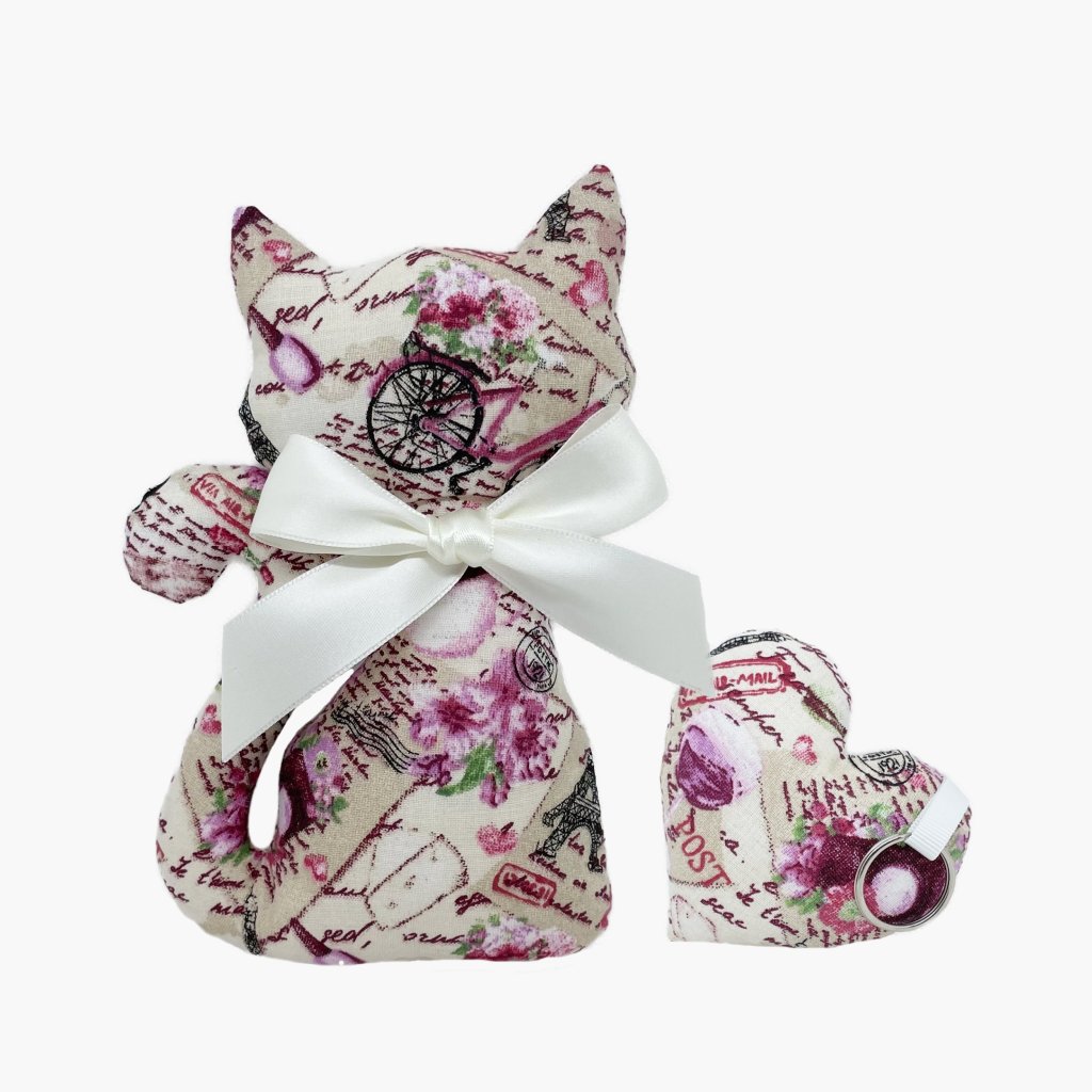Set of cat and heating pad with lavender - Paris