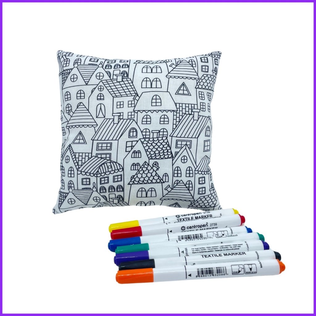 Coloring pillow