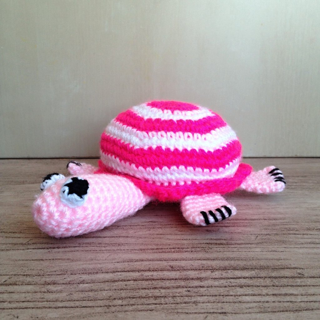 Small crocheted turtle