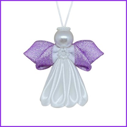 Angel kanzashi - purple