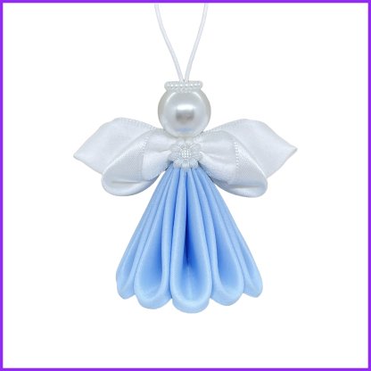 Angel kanzashi - light blue matte