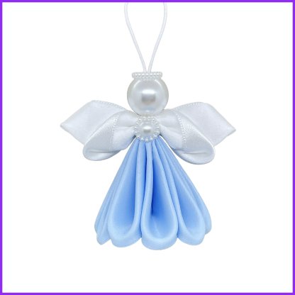 Angel kanzashi - light blue matte