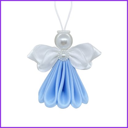 Angel kanzashi - light blue matte