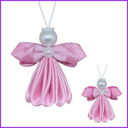 Angel kanzashi - light pink2