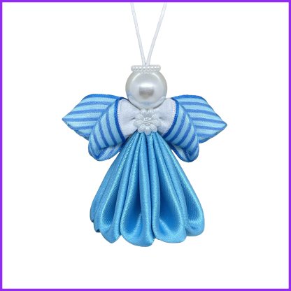 Angel kanzashi - turquoise