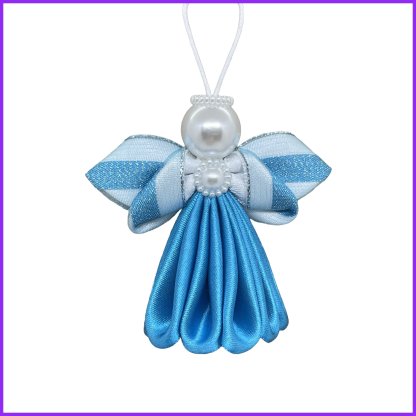 Angel kanzashi - turquoise