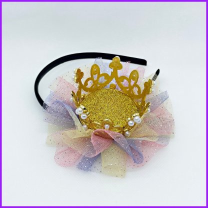 Headband with crown 2in1 - plastic