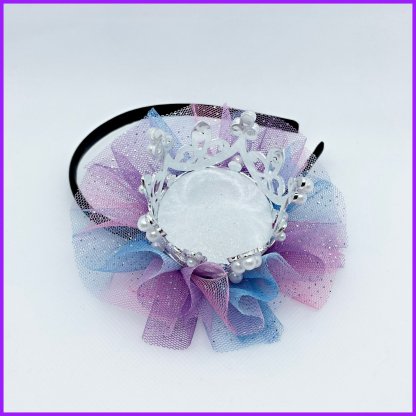 Headband with crown 2in1 - plastic