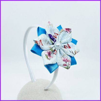 Headband with flower 2in1 - butterfly