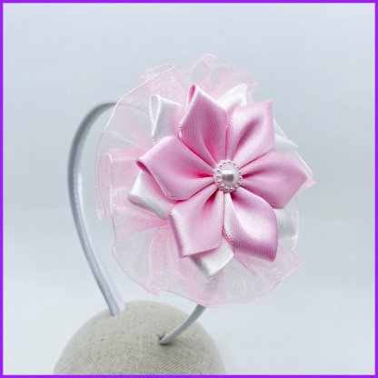 Headband with flower 2in1 - organza