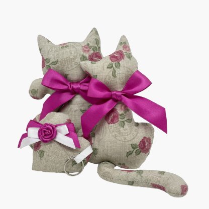 Cat with levender - roses and stamps