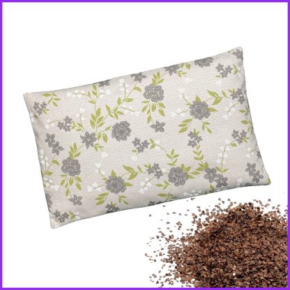 Heating pillow with buckwheat 27 x 17 - floral