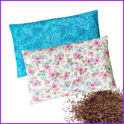 Heating pillow with buckwheat 27 x 17 - floral