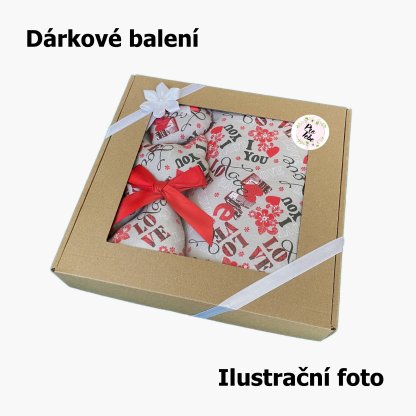 Sada kočky a nahřívacího polštářku s levandulí - love