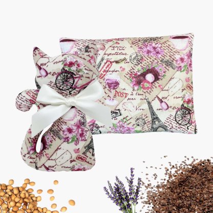 Set of cat and heating pad with lavender - Paris