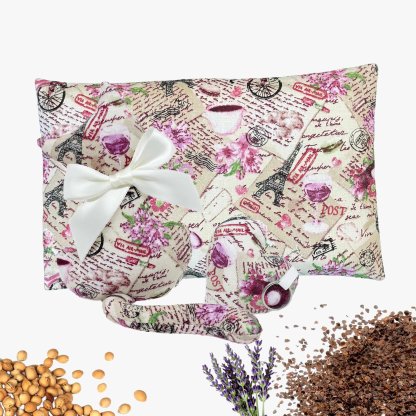 Set of cat and heating pad with lavender - Paris