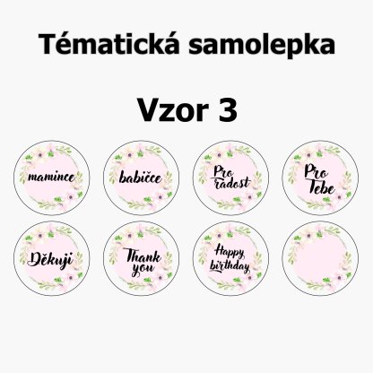 Sada kočky a nahřívacího polštářku s levandulí - růžičky s razítky na režné