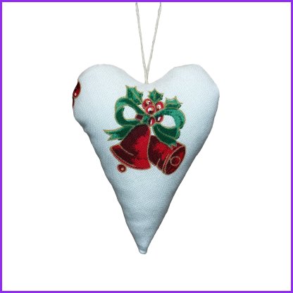 Fabric Christmas heart