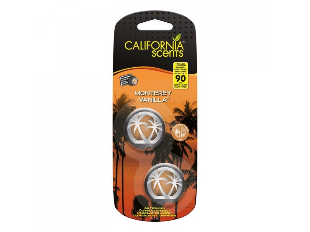 California Scents Mini Diffuser Monterey Vanilla - Vanilka, 2 ks