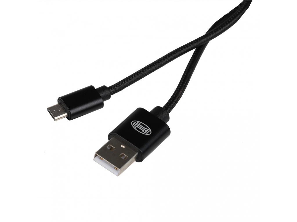 Kabel nabíjecí HEYNER Micro USB černý 1 m