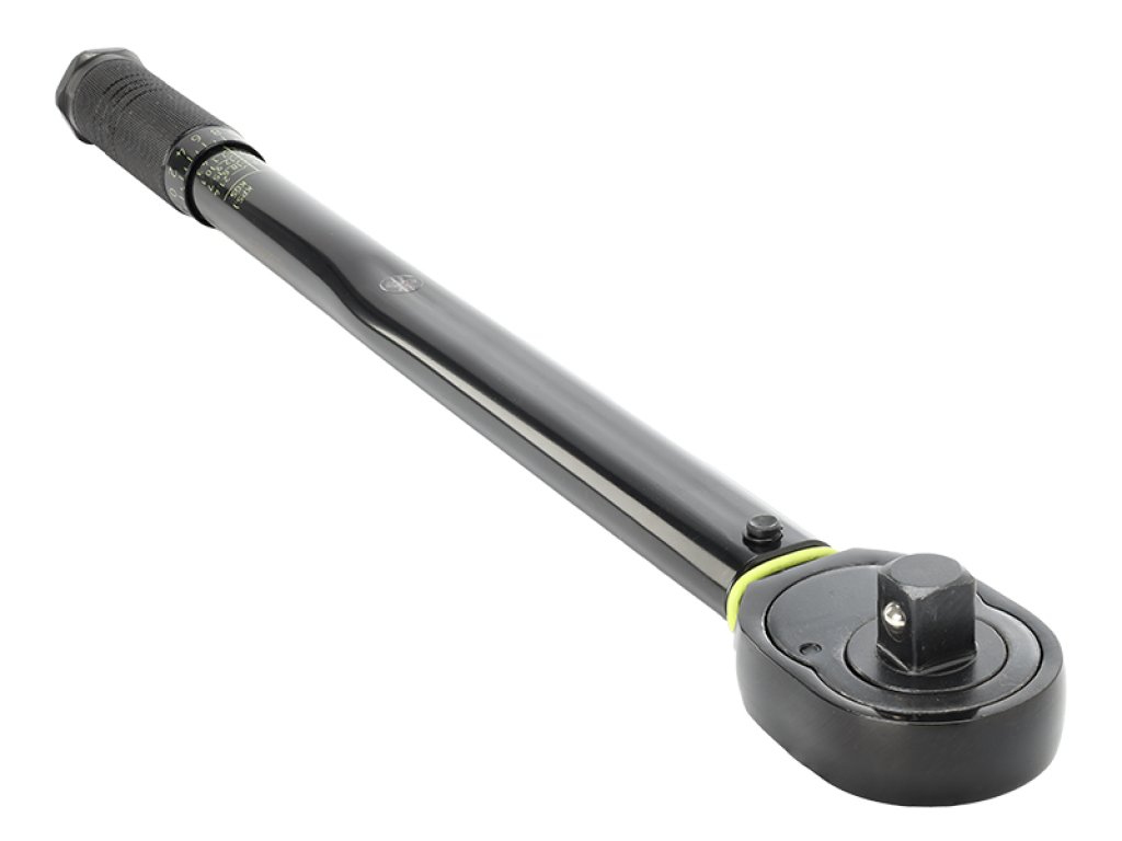 Momentový klíč 28-210 Nm, 1/2" + nástrčné klíče 17, 19 a 21 mm + prodloužení 125 mm, kalibrační certifikát