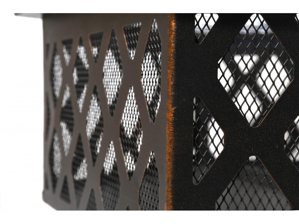 Ohniště HEXAGON copper patina s poklopem