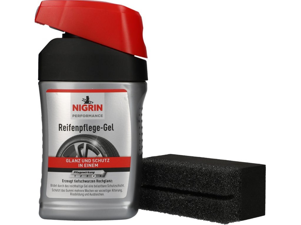 Nigrin - péče o pneumatiky, gel + houba (300 ml)