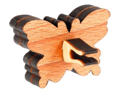 Dřevěná vůně do auta WOODYS, Motýl 2