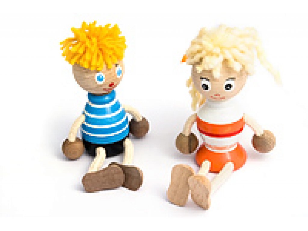 Dřevěné hračky - Dřevěná figurka - Kluk