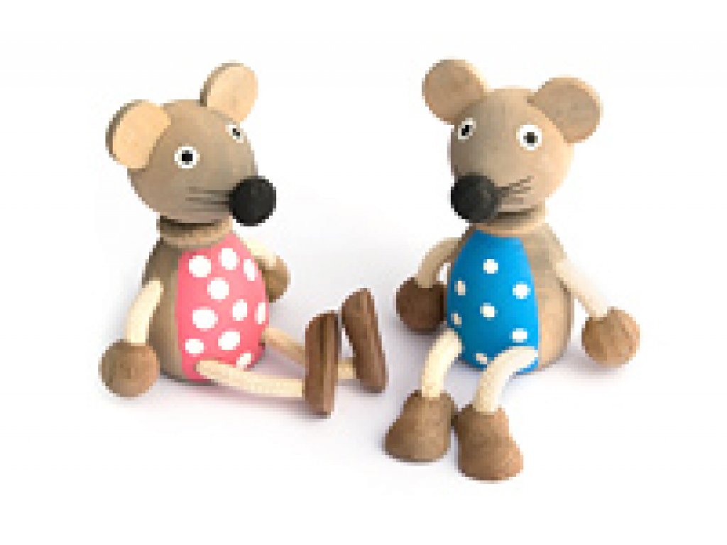 Dřevěné hračky - Dřevěná figurka - Myšák