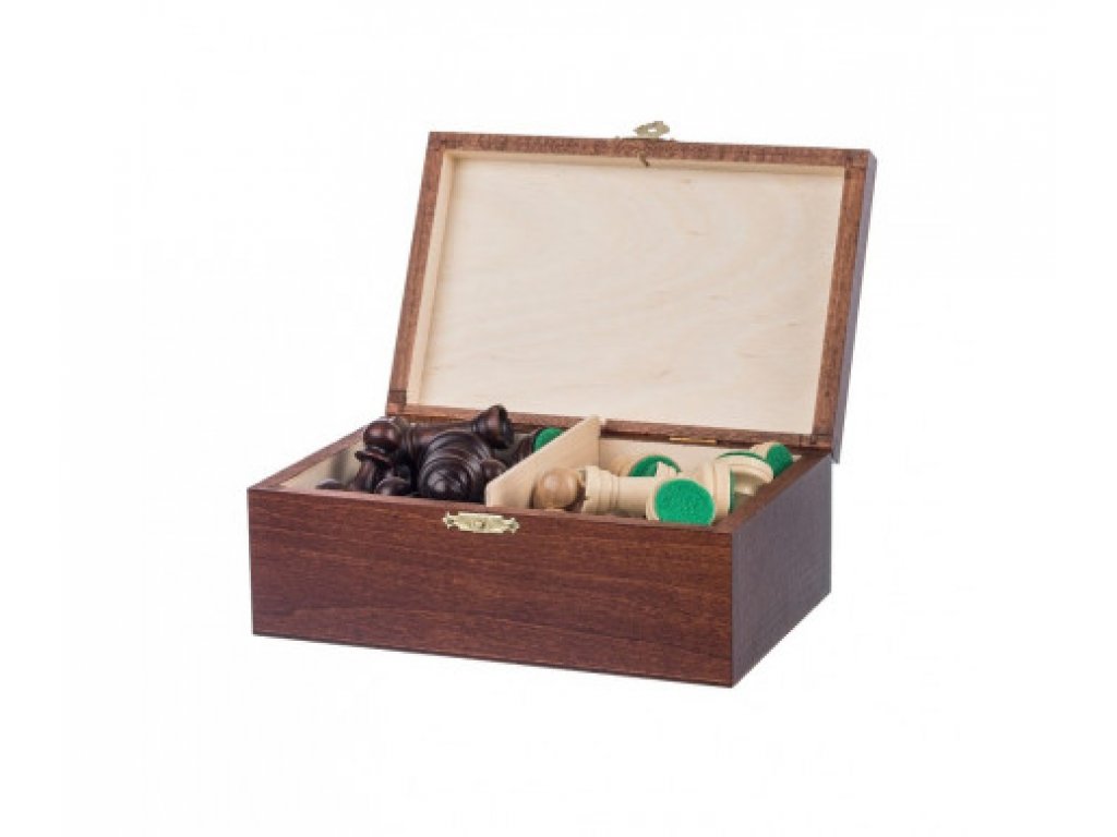 Dřevěné figurky v krabičce - šachové