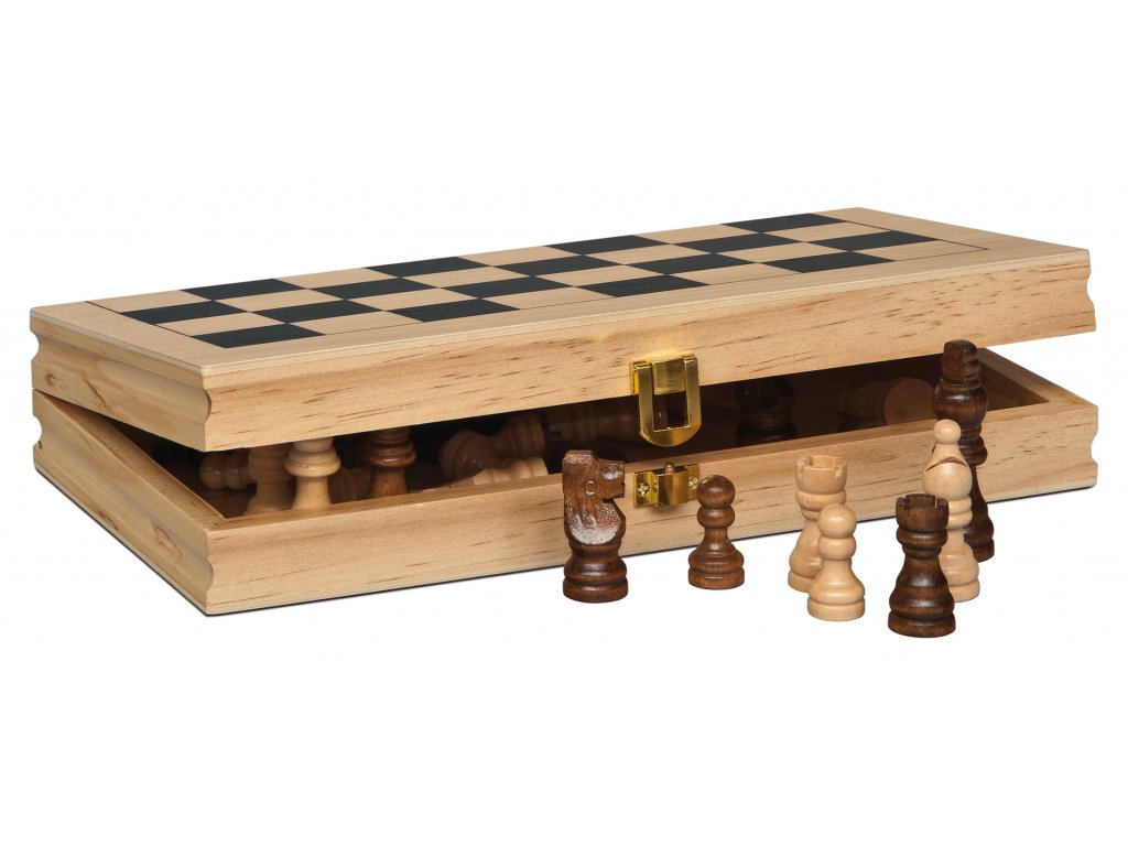 Levná dřevěná šachová souprava ECO - od rakouské firmy Piatnik
