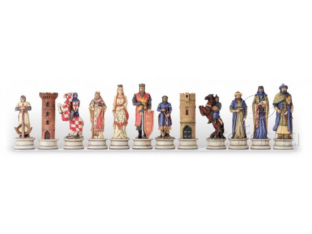 Luxusní šachová souprava - Křižácká výprava