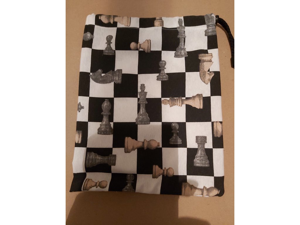 Plátěný sáček na šachové figurky 