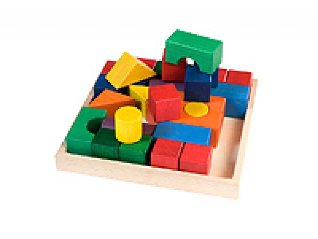 Dřevěné hračky - Stavební kostky